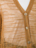 sheer knitted cardigan