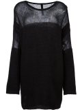semi sheer long fit jumper