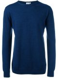 ribbed round neck jumper