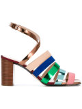 strappy block heel sandals 
