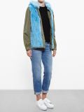 Reversible Rabbit Fur Parka