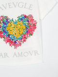 heart print T-shirt 