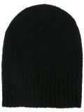 ribbed trim beanie 