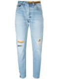 distressed jeans
