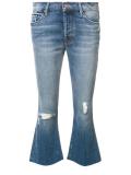 cropped flared jeans