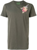 floral embroidered T-shirt