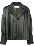 pleated trim jacket 