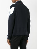 contrast brand armband blazer