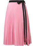 'Pleated Wrap' skirt