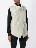wrap detail waistcoat