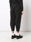 tapered drop-crotch trousers