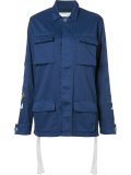 back print cargo jacket 
