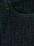 signature print jeans