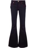 flared stretch jeans