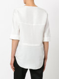 collarless shirt