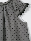 ruffled sleeve shift dress