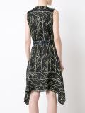 branch print dress