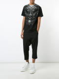 mask print T-shirt