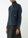zipped bomber jacket