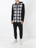 'Combo' zipped hoodie