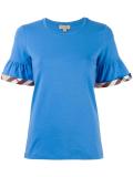 peplum sleeve T-shirt