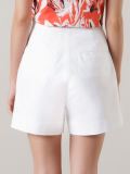pleat detail high waisted short