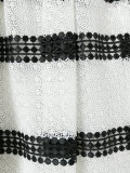 stripe panel skirt 