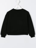 sequined logo sweatshirt