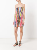 strapless zigzag dress 