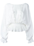 ruffled blouse