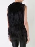 long goat hair vest