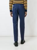 straight leg tailored trousers