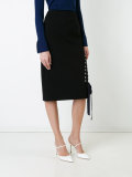lace-up pencil skirt 