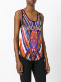geometric print logo top