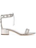 embellished ankle strap sandals