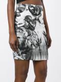 printed mini pencil skirt 