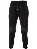 ribbed knee panel track pants