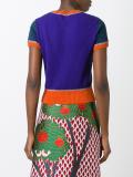 leaf pattern knitted top