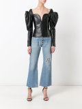 sweetheart leather top