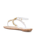 embellished t-bar sandals 