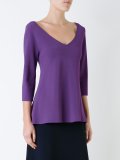 micro crepe trapeze sweater