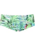 printed swim trunks