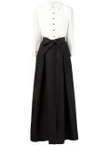 双色纽扣晚礼服