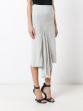 asymmetric drape skirt