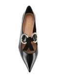 tie up pointed ballerinas