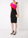colour block fitted dress