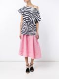 Off-Shoulder Zebra Print Top