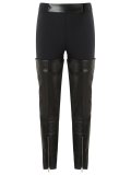 leather panels trousers