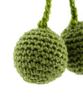 crochet cherry earring