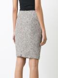 patterned pencil skirt